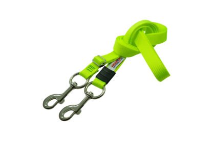 Freedom Aerial Dog Run Heavy Duty Adjustable Nylon Lead Line Neon Yellow 6-12 FT