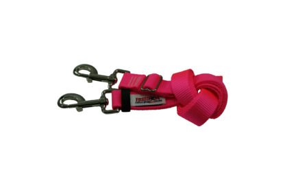 Freedom Aerial Dog Run Standard Duty Adjustable Nylon Lead Line Neon Pink 6-12 FT