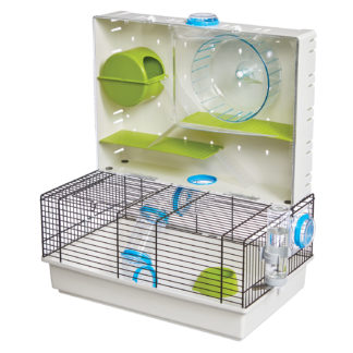 Midwest Critterville Arcade Hamster Home Clear, Green, Blue 18.11" x 11.61" x 21.26"