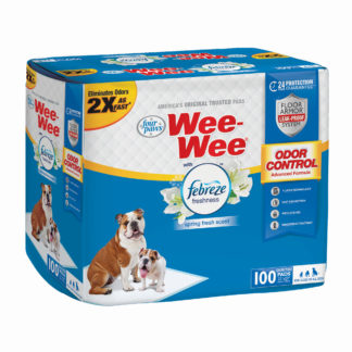 Four Paws Wee-Wee Odor Control with Febreze Freshness Pads 100 count White 22" x 23" x 0.1"