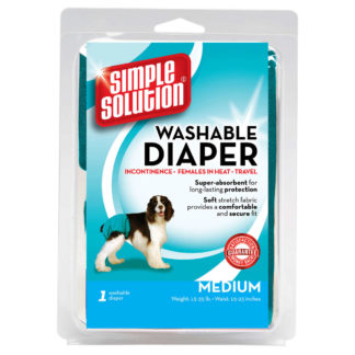 Simple Solution Washable Dog Diaper Medium Teal