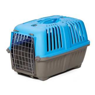 Midwest Spree Plastic Pet Carrier Blue 21.875" x 14.25" x 14.25"