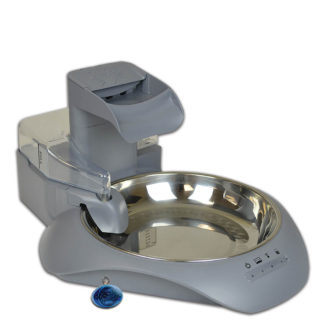 Our Pets SmartLink Waterer Intelligent Water Fountain Grey 17" x 14.5" x 8"