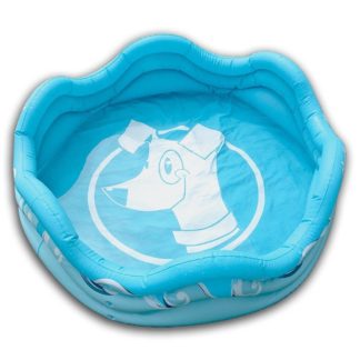 Alcott Mariner Inflatable Dog Pool Blue 48" x 48" x 16"