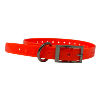 The Buzzard's Roost Replacement Collar Strap 3/4" Orange 3/4" x 24"