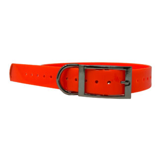 The Buzzard's Roost Replacement Collar Strap 1" Orange 1" x 24"