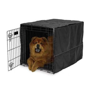 Midwest Quiet Time Pet Crate Cover Black 36" x 23.5" x 24"