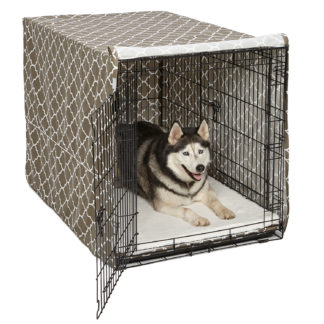 Midwest QuietTime Defender Covella Dog Crate Cover Brown 24" x 18" x 19"