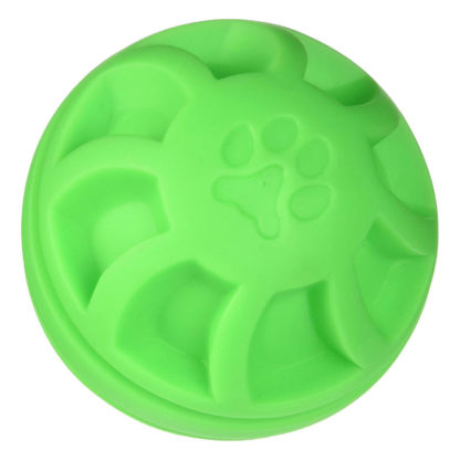 Hueter Toledo Soft Flex Swirel Ball Dog Toy Green 4" x 4" x 4"