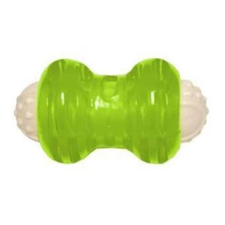 Hyper Pet Hyper Squawker Bone Dog Toy Green 4.7" x 2.56" x 2.56"