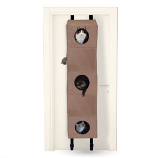 K&H Pet Products Hangin Cat Condo Small Tan 16" x 16" x 65"