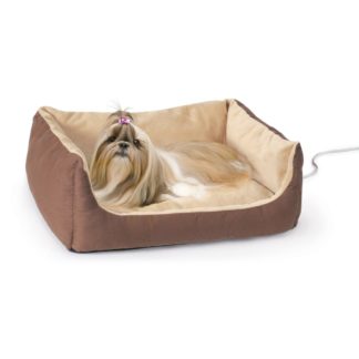 K&H Pet Products Thermo-Pet Cuddle Cushion Brown 14" x 23" x 7"