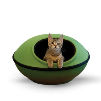 K&H Pet Products Mod Dream Pods Cat Bed Green / Black 22" x 22" x 11.5