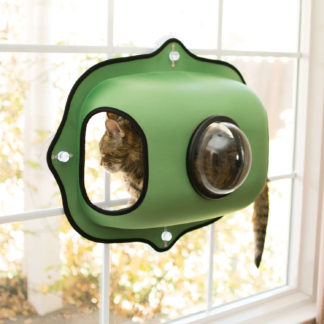 K&H Pet Products EZ Mount Window Bubble Cat Pod Green 27" x 20" x 7.5"