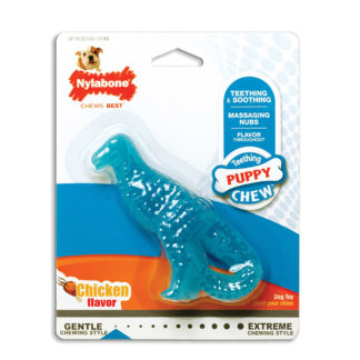 Nylabone Puppy Chew Dental Dino Chew Dog Toy Regular