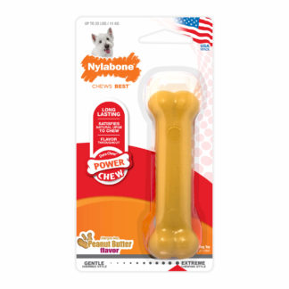 Nylabone Power Chew Peanut Butter Dog Chew Toy Regular