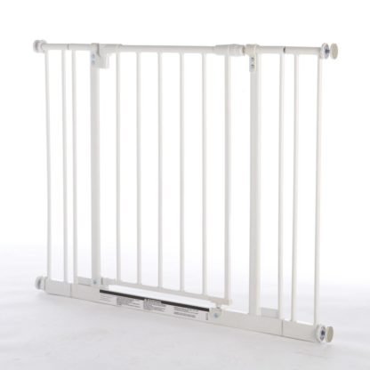 North States Easy-Close Pressure Mounted Pet Gate Medium White 28" - 38.5" x 29"