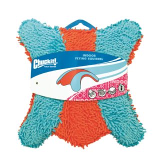 Petmate Chuckit Indoor Squirrel Dog Toy Medium Orange/Blue 3" x 8.5" x 9"