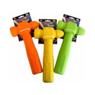 Ruff Dawg Ruff Tools Hammer Dog Toy Assorted Colors 8.5" x 3.5" x 1"
