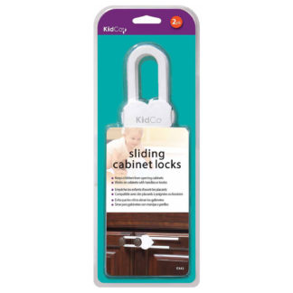 Kidco Sliding Cabinet and Drawer Lock 2 pack White