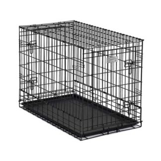 Midwest Solutions Series Side-by-Side Double Door SUV Dog Crates Black 36" x 21" x 26"