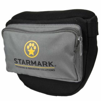 Starmark Dog Pro Training Treat Pouch Black/Gray 6.75" x 10.5" x 3.5"